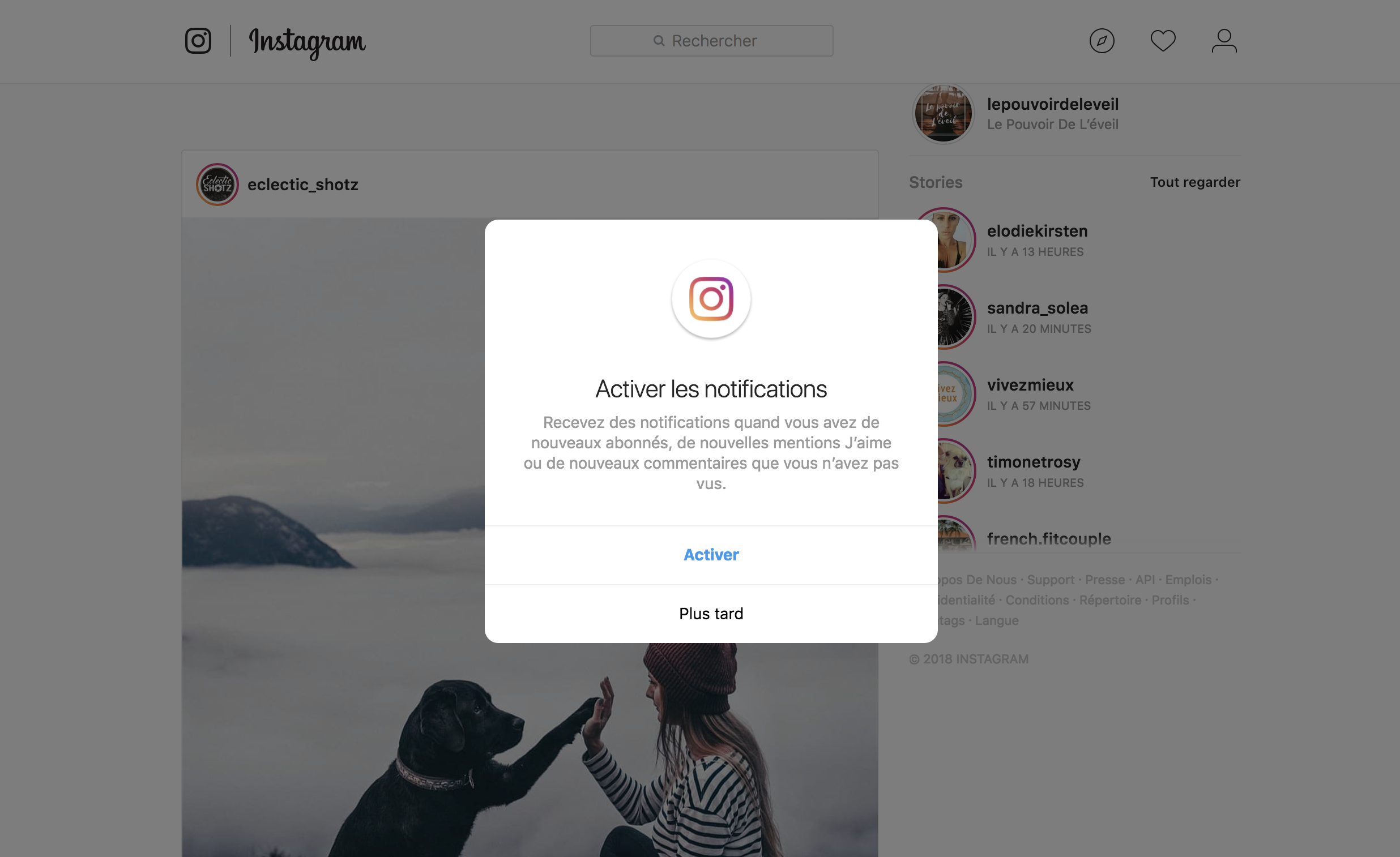 Instagram apporte enfin les notifications à votre navigateur Web